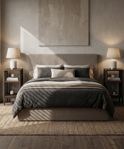 2er-Set Nachttisch / Beistelltisch Jack aus massivem Nussbaum – matt lackiert | Woodek Design