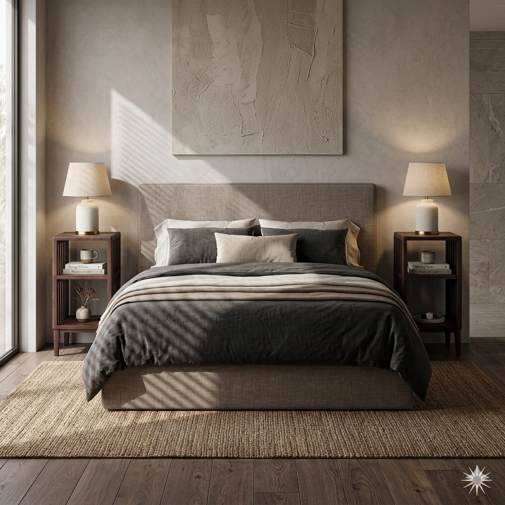 2er-Set Nachttisch / Beistelltisch Jack aus massivem Nussbaum – matt lackiert | Woodek Design