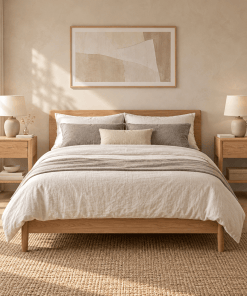 2er-Set Nachttisch Tom aus massiver Eiche – matt lackiert | Woodek Design