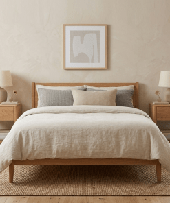 2er-Set Nachttisch Tom aus massiver Eiche – matt lackiert | Woodek Design