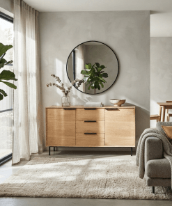 Bergen Kommode aus Eiche (Massivholz & Furnier), matt lackiert | Woodek Design