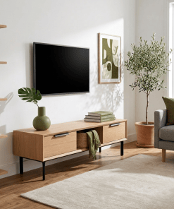 Bergen TV-Board aus Eiche (Massivholz & Furnier), geölt | Woodek Design