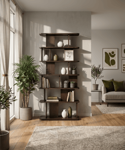 Franz Bücherregal 90 cm aus Eiche in Espresso | Woodek Design