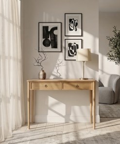 Konsolentisch Rose aus Eiche – Natur, 120 cm