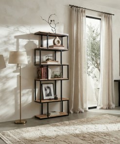 Wooden Bücherregal 70 cm aus massiver Eiche, matt lackiert | Woodek Design